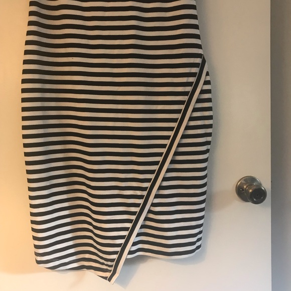 Calvin Klein Black and White Striped Dress - Picture 2 of 6